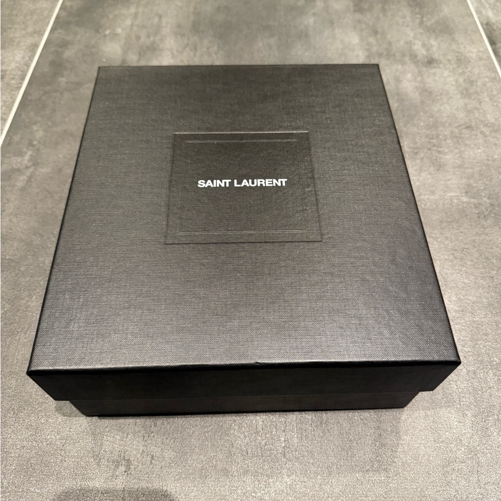 Saint Laurent Sleek Black Gift Shoe Box. EMPTY